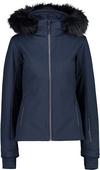 CMP WOMAN JACKET ZIP HOOD Skijacke Damen - black blue