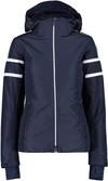 CMP WOMAN JACKET ZIP HOOD Skijacke Damen - black blue