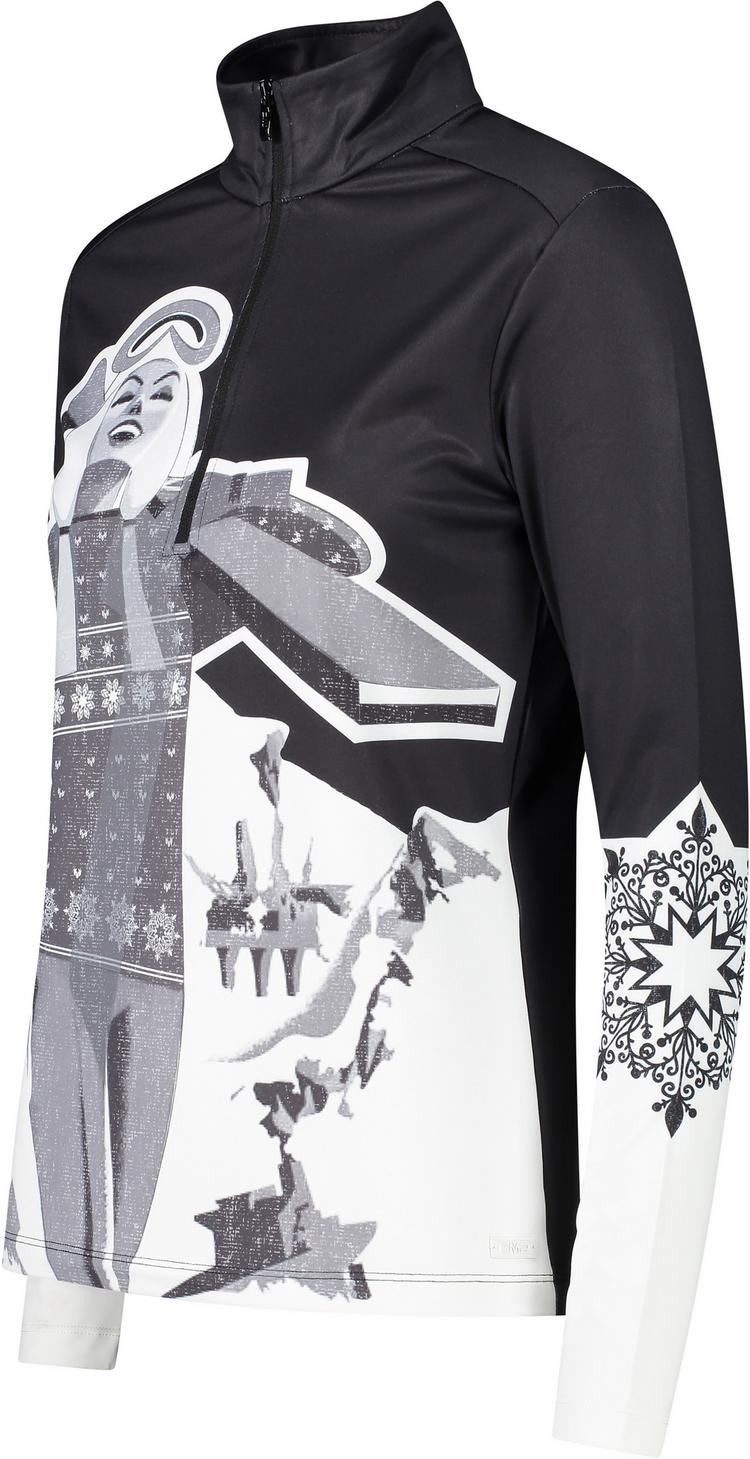CMP CMP WOMAN SWEAT Fleeceshirt Damen - nero-bianco - 0 | SportScheck