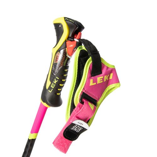 Rückansicht von LEKI WCR TBS SL 3D Skistock Damen neonpink-black-neonyellow