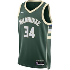 Nike Giannis Antetokounmpo Milwaukee Bucks Basketballtrikot Herren fir