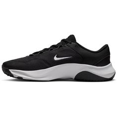 Rückansicht von Nike LEGEND ESSENTIAL 3 NEXT NATURE Fitnessschuhe Herren black-white-iron grey