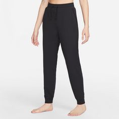 Rückansicht von Nike Dri Fit Yogapants Damen black-iron grey