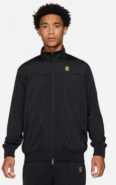 Rückansicht von Nike COURT HERITAGE Trainingsjacke Herren black