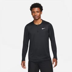Rückansicht von Nike COURT ADVANTAGE Tennisshirt Herren black-black-white