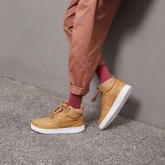 Rückansicht von Nike Court Vision Mid Winter Sneaker Herren elemental gold-elemental gold-sail