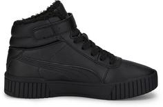 Rückansicht von PUMA Carina 2.0 Winter Sneaker Kinder puma black-puma black-dark shadow