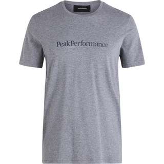 Peak Performance Ground Printshirt Herren grey melange