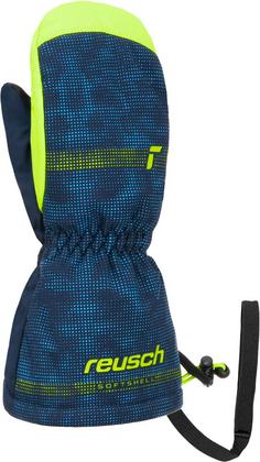 Rückansicht von Reusch Maxi R-TEX® XT Skihandschuhe Kinder dress blue-safety yellow