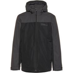 Rückansicht von Jack Wolfskin TAUBENBERG 3IN1 Doppeljacke Herren black
