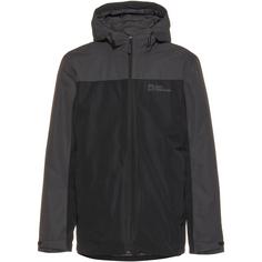 Rückansicht von Jack Wolfskin TAUBENBERG 3IN1 Doppeljacke Herren black-phantom