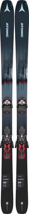 ATOMIC MAVERICK 86 C + WAR 11 MNC All-Mountain Ski - metallic blue