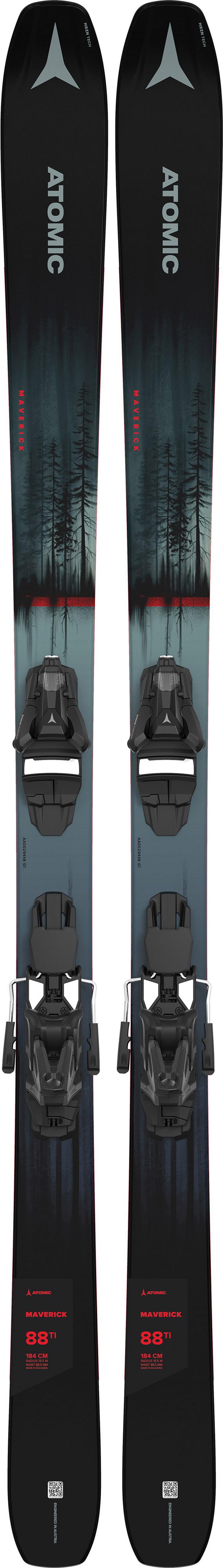 ATOMIC ATOMIC MAVERICK 88 TI + STR R 13 GW Freeride Ski - metallic green - 0 | SportScheck