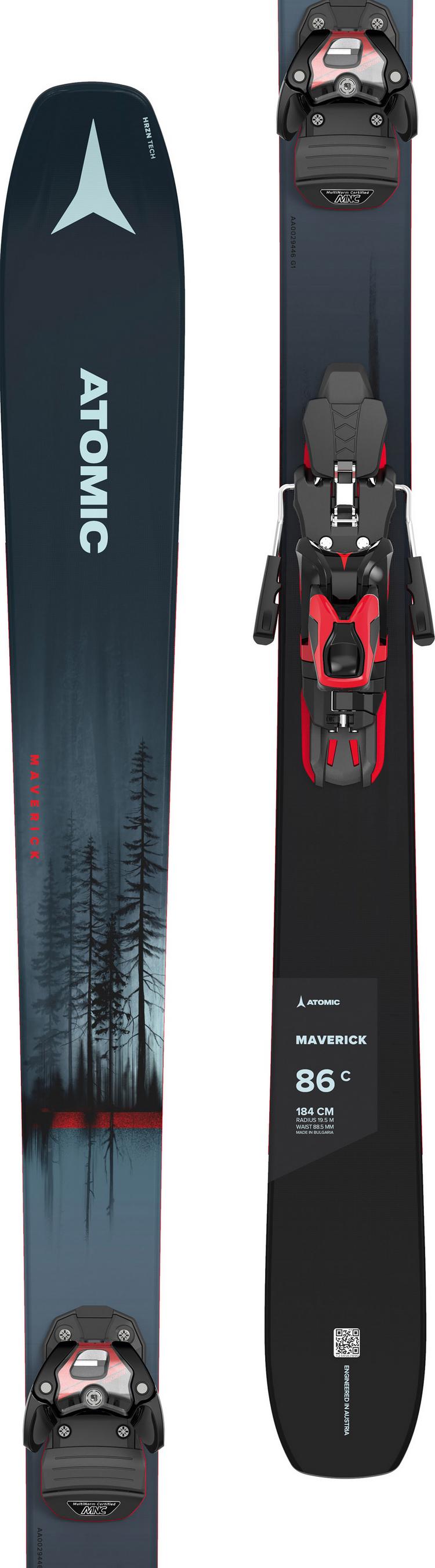 ATOMIC ATOMIC MAVERICK 86 C + WAR 11 MNC All-Mountain Ski - metallic blue - 0 | SportScheck