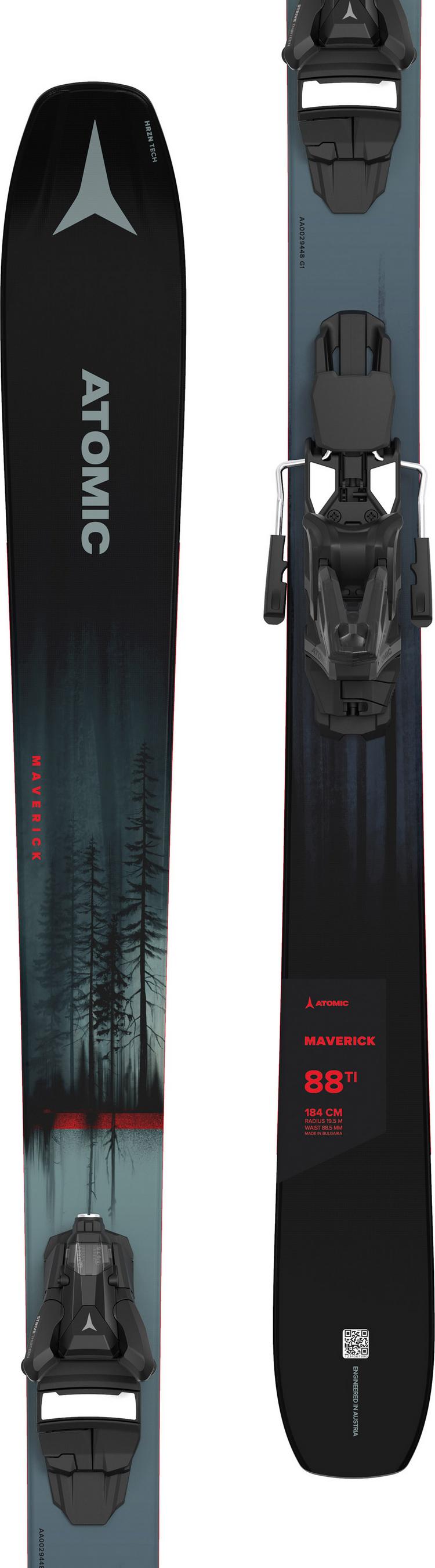 ATOMIC ATOMIC MAVERICK 88 TI + STR R 13 GW Freeride Ski - metallic green - 0 | SportScheck
