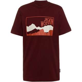 Jack Wolfskin AUSBLICK T-Shirt Herren cordovan red