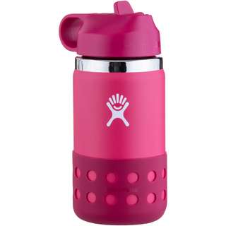 Hydro Flask 12 OZ KIDS WIDE MOUTH STRAW LID & BOOT Isolierflasche Kinder peony