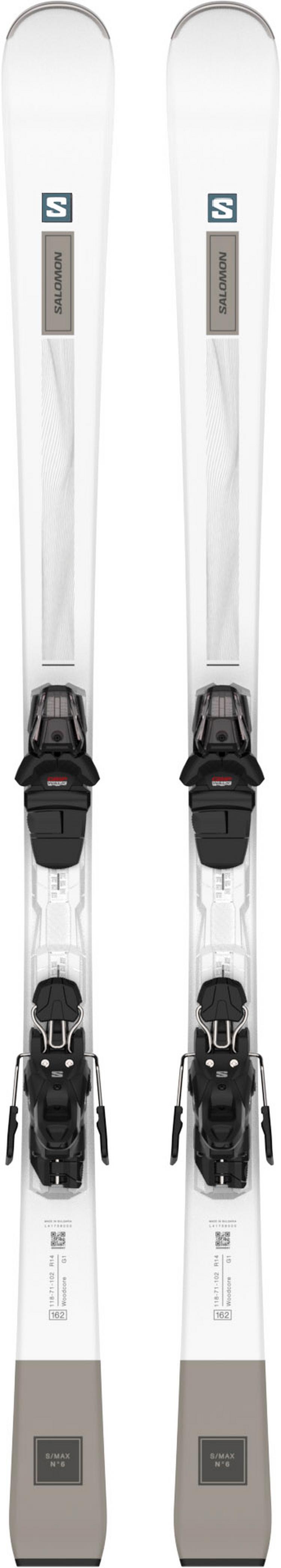 Salomon Salomon E S/MAX N&deg;6 + M10 GW L80 Carving Ski Damen - white-light titanium - 0 | SportScheck