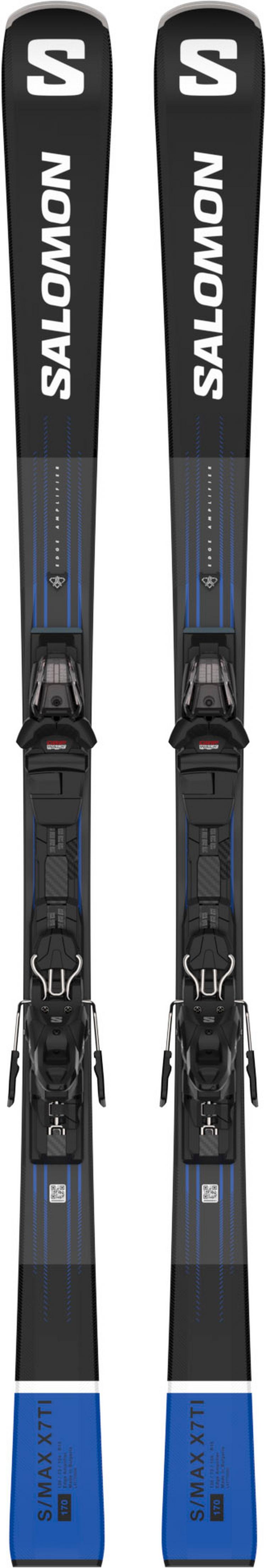 Salomon Salomon E S/MAX X7 Ti + M10 GW Carving Ski - black-race blue-white - 0 | SportScheck