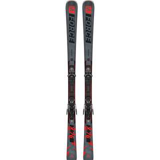 Salomon E S/FORCE X76 Ti + M11 Carving Ski Damen dark grey-red-black