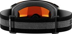 Rückansicht von Salomon RADIUM ML Skibrille black-mid red