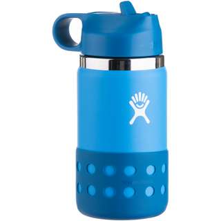 Hydro Flask 12 OZ KIDS WIDE MOUTH STRAW LID & BOOT Isolierflasche Kinder lake