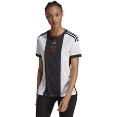 Rückansicht von adidas DFB Frauen WM 2023 Heim Fußballtrikot Damen white