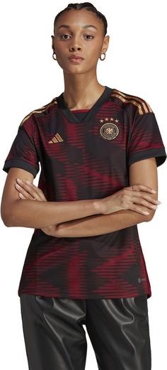 Rückansicht von adidas DFB WM 2022 Auswärts Fußballtrikot Damen black