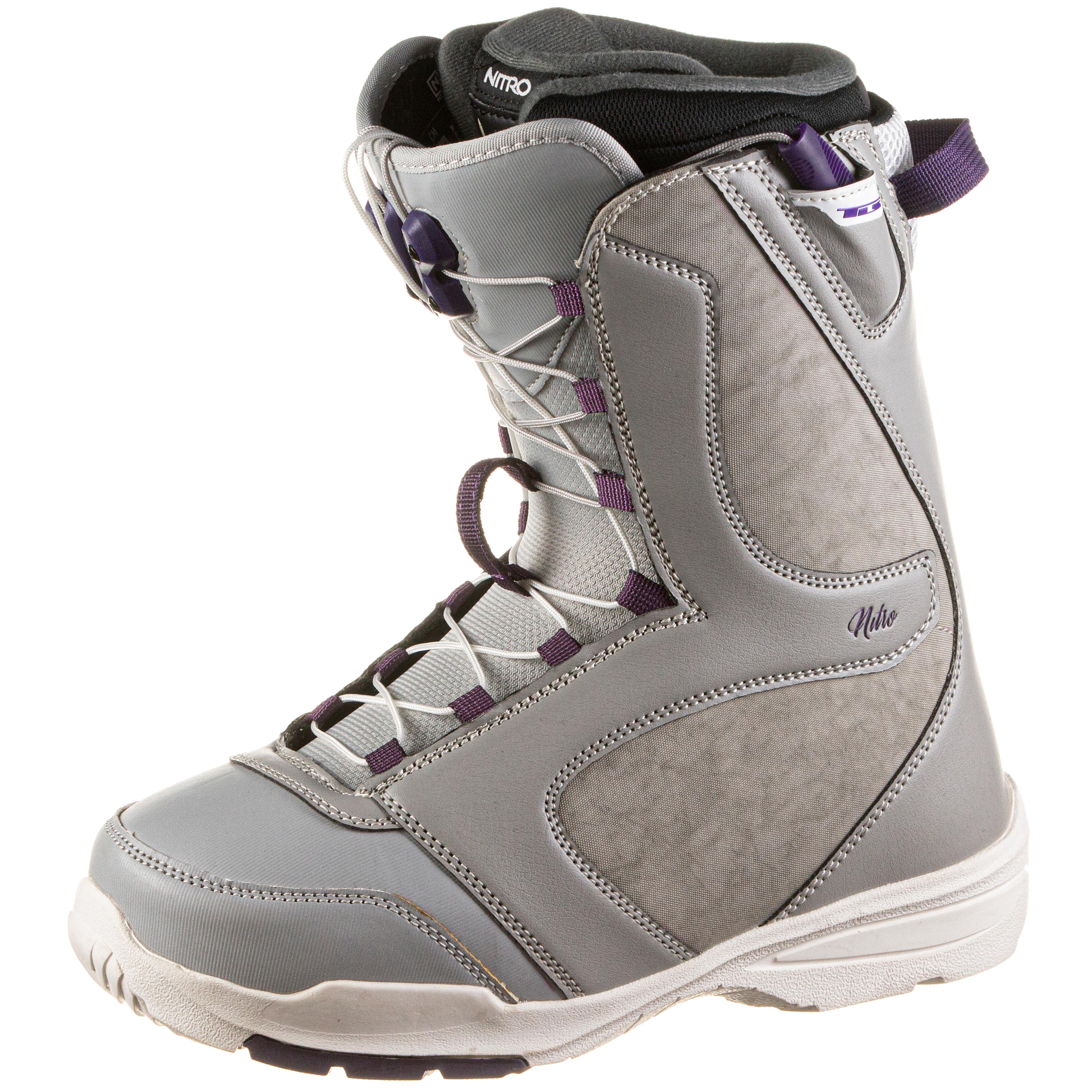 Nitro Snowboards FLORA TLS Snowboard Boots Damen charcoalpurple im