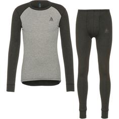 Odlo Active Warm Eco Wäscheset Herren dark grey melange-grey melange