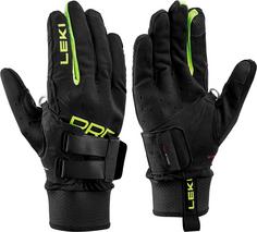 LEKI PRC Shark Langlaufhandschuhe Herren black-neon yellow