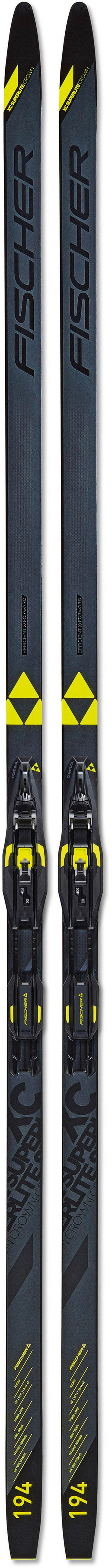 Fischer Fischer SUPERLITE CROWN EF XTRA STIFF+BDG CONTRO Langlaufski Klassik - black-blue-yellow - 0 | SportScheck