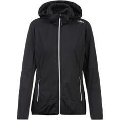 CMP WOMAN JACKET ZIP HOOD Softshelljacke Damen nero