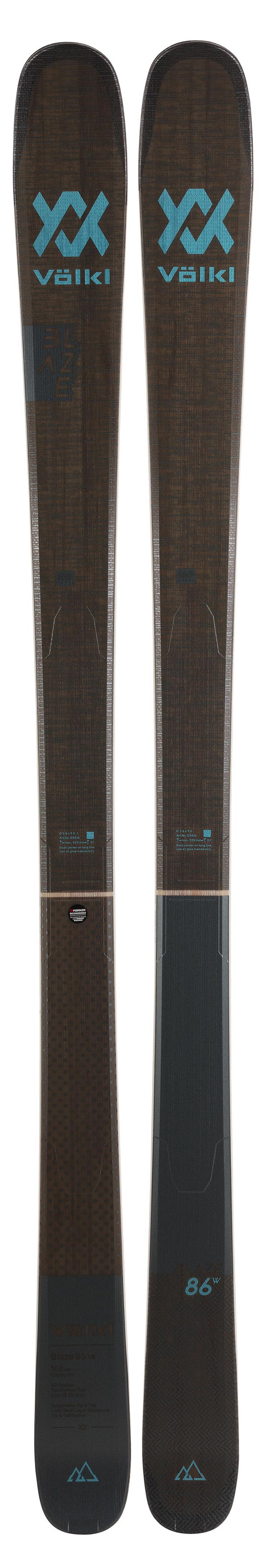 V&ouml;lkl V&ouml;lkl Blaze 86 W Flat 22/23 Freeride Ski Damen - black-brown - 0 | SportScheck