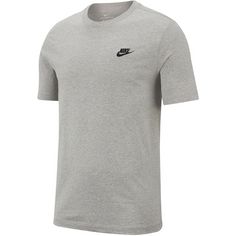 Nike NSW Club T-Shirt Herren dark grey heather-black
