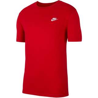 Nike NSW Club T-Shirt Herren university red-white