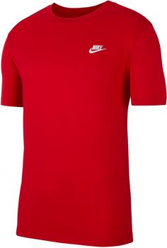 Nike Club T-Shirt Herren university red-white