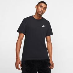 Rückansicht von Nike Club T-Shirt Herren black-white