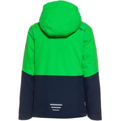 Rückansicht von Trollkids Hallingdal Skijacke Kinder bright green-navy