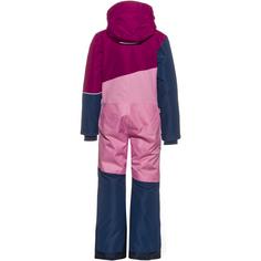 Rückansicht von Trollkids Hallingdal Schneeanzug Kinder mauve-plum-navy