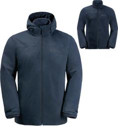 Jack Wolfskin TAUBENBERG 3IN1 Doppeljacke Herren night blue