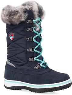 Trollkids Holmenkollen Stiefel Kinder navy-mint