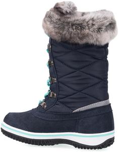 Rückansicht von Trollkids Holmenkollen Stiefel Kinder navy-mint