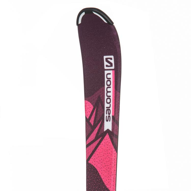 Salomon Salomon L LUX Jr S + C5 GW J75 PM Carving Ski M&auml;dchen - bordeau-pink - 0 | SportScheck