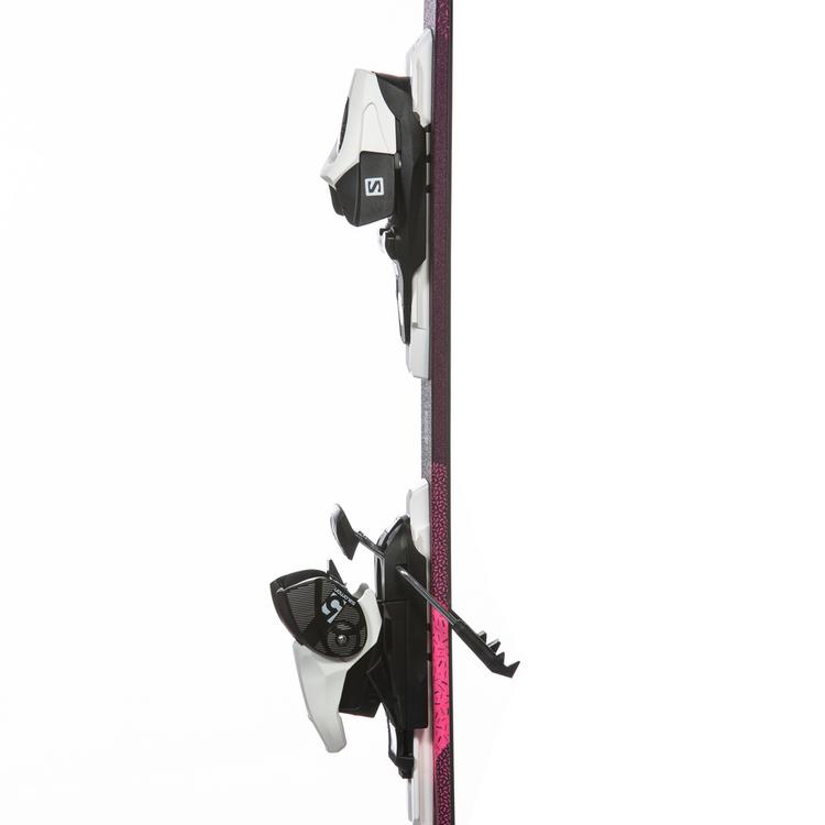 Salomon Salomon L LUX Jr S + C5 GW J75 PM Carving Ski M&auml;dchen - bordeau-pink - 1 | SportScheck