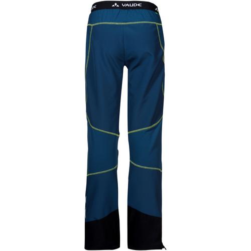 Rückansicht von VAUDE Capacida Softshellhose Kinder dark sea-green