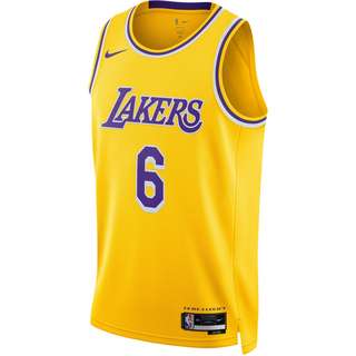 Nike LeBron James Los Angeles Lakers Basketballtrikot Herren amarillo