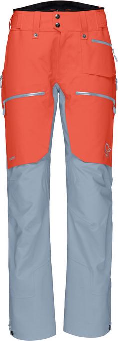 Norrøna GORE-TEX Lofoten Pro Skihose Damen orange alert-blue fog