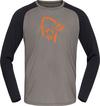 Norr&oslash;na pureUII Langarmshirt Herren - castor grey-caviar melange