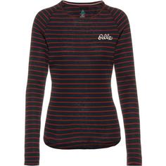 Odlo Active Warm Originals Eco Funktionsshirt Damen dark sapphire-sundried tomato